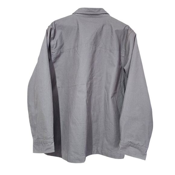 Brazos Work Force Flannel Lined Shirt Jacket Gray Size L - Picture 2 of 5